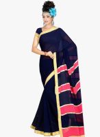 Aesha Navy Blue Embellished Saree