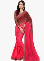 Aesha Pink Embroidered Saree