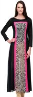 Aroha Casual Solid Women's Kurti(Black)