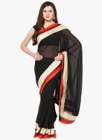 Aum Black Saree