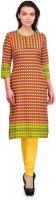 Cenizas Casual Printed Women's Kurti(Multicolor)