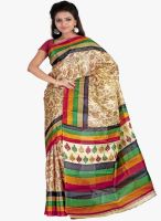 Florence Beige Printed Saree