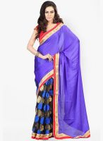 Florence Blue Embroidered Saree