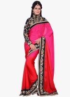 Florence Pink Embroidered Saree