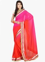 Florence Pink Embroidered Saree