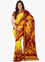 Florence Yellow Printed Saree