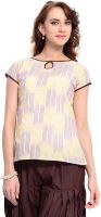 Frame Casual Woven Women's Kurti(Multicolor)