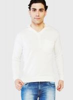 Globus White Solid Polo T-Shirts