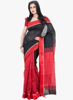 Guava Red Solid Saree