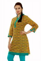 Gulabi Casual Printed Women's Kurti(Blue)