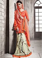 Inddus Red Printed Saree