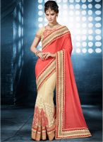 Indian Women By Bahubali Pink Embroidered Saree