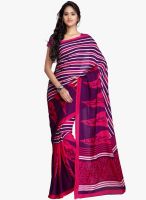 Janasya Janasya Purple Bhagalpuri Silk Printed Saree