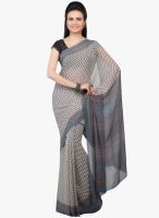 Jashn Blue Printed Saree