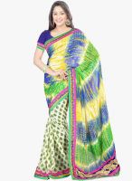 Kalista Fashions Multicoloured Embroidered Saree