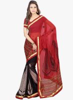 Kalista Fashions Red Printed Saree