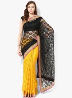 Khazana Yellow Printed Saree