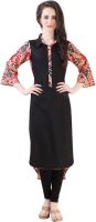 Libas Solid Women's Pathani Kurta(Black)