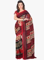 Lookslady Beige Printed Saree