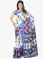 Lookslady Beige Printed Saree