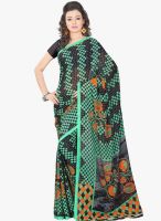 Lookslady Black Printed Saree