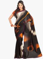 Lookslady Black Printed Saree