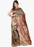 Lookslady Black Printed Saree