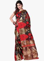 Lookslady Black Printed Saree