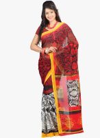 Lookslady Black Printed Saree