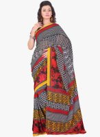 Lookslady Black Printed Saree