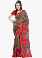 Lookslady Black Printed Saree