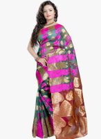 Lookslady Golden Printed Saree