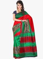 Lookslady Green Printed Saree