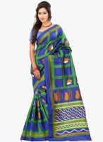 Lookslady Green Printed Saree