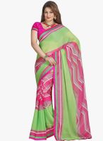 Lookslady Green Printed Saree