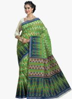 Lookslady Green Printed Saree