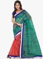 Lookslady Green Printed Saree