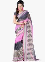 Lookslady Grey Printed Saree
