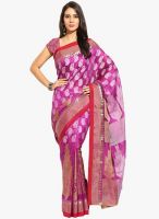 Lookslady Magenta Printed Saree