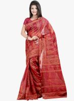 Lookslady Maroon Printed Saree
