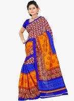Lookslady White Printed Saree
