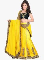 Lookslady Yellow Embroidered Saree