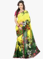 Lookslady Yellow Printed Saree