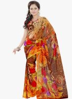 Lookslady Yellow Printed Saree