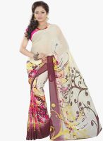 Lookslady Yellow Printed Saree