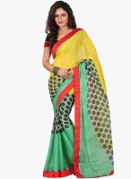 Lookslady Yellow Printed Saree