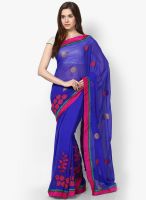 Mrignain Chiffon Blue Saree