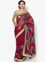 Mrignain Chiffon Magenta Saree