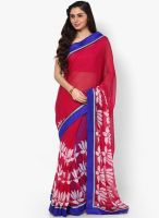 Mrignain Chiffon Magenta Saree