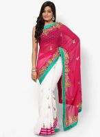 Mrignain Chiffon Pink Saree